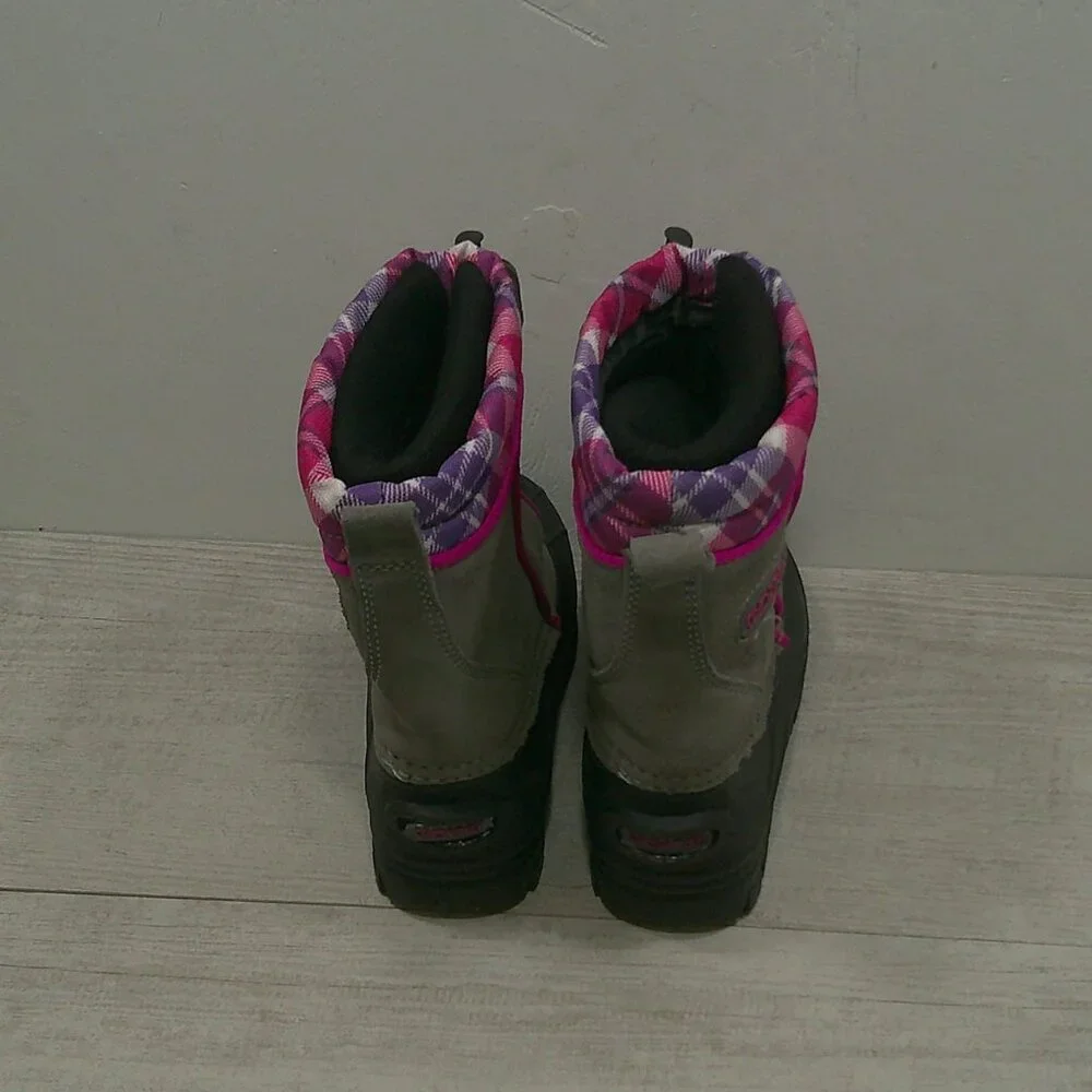 Sporto Purple Pink Plaid Frost G Snow Winter Duck Boots w/ Inserts Size 11